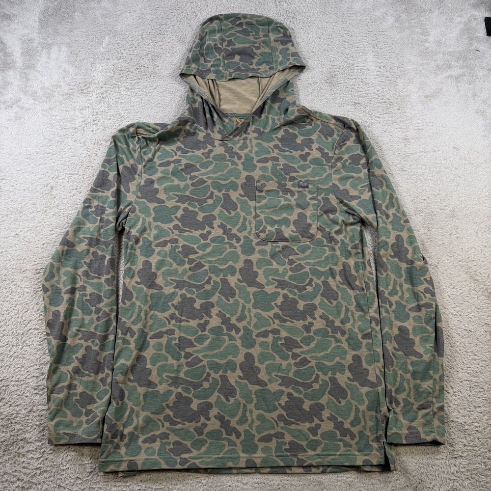 Marsh Wear Buxton Hoodie Mens Small Camo Pullover Fishing Performance Outdoor